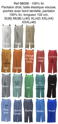 Bottoms from clothing wholesaler ALICE.M in France