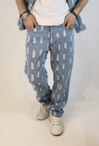 HomemCalças de ganga de distribuidor de roupas ADON.MILANO em Itália