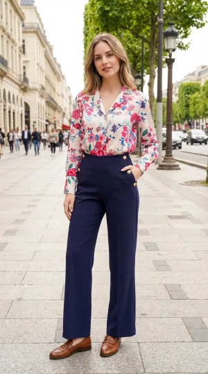 MulherTops de distribuidor de roupas Charming girl em França