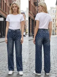 MulherCalças de ganga de distribuidor de roupas MAX DENIM by YES BON G-Smack em França