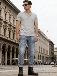 Men's Tops from clothing wholesaler J.S Jeans in Italy