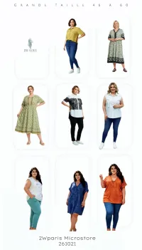 Large-sized's Dresses from clothing wholesaler 2Wparis in France