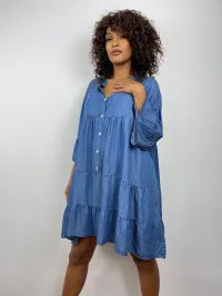 Mujer de Vestidos del mayorista de ropa Oxxyzen en Francia